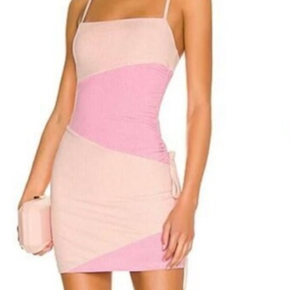 **NWT** MORE TO COME Audrina Cami Mini
Dress in Pink